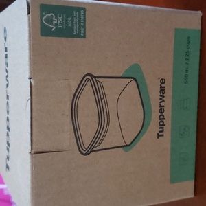 Tupperware Jar Bamboo Clear Storage